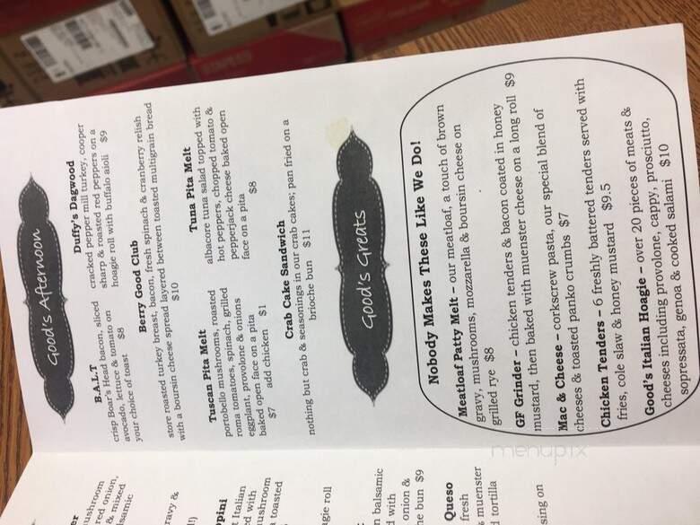 Good Foods To Go - Mount Laurel, NJ menu_pic