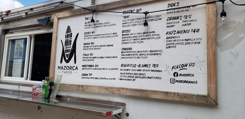 Mazorca Tacos - Milwaukee, WI menu_pic
