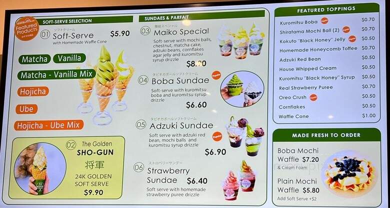 Matcha Cafe Maiko - San Francisco, CA menu_pic