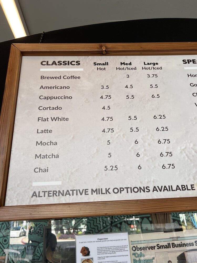 Cafe Ruisseau - Playa Vista, CA menu_pic