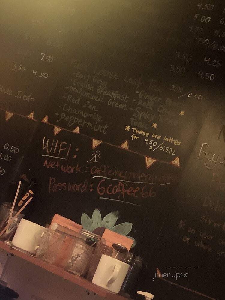 The Caffeine Underground - Brooklyn, NY menu_pic