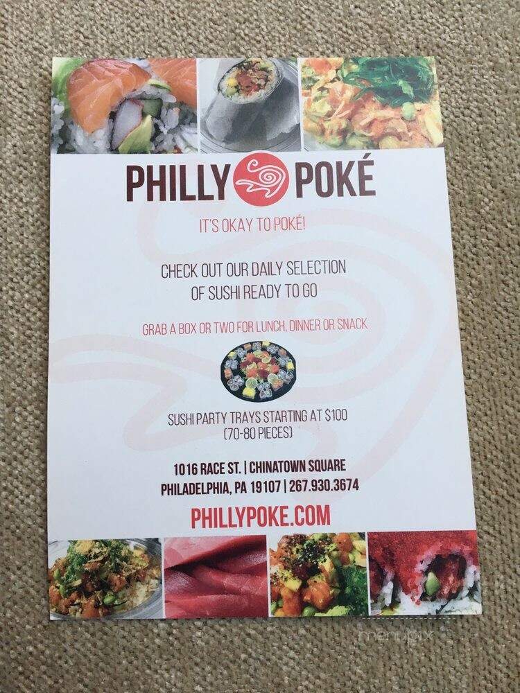 Philly Poke - Philadelphia, PA menu_pic