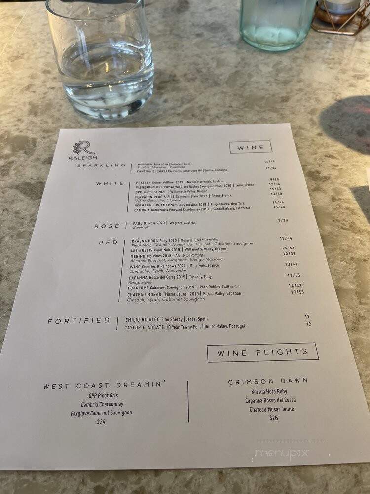 Raleigh Wine Bar + Market - Portsmouth, NH menu_pic