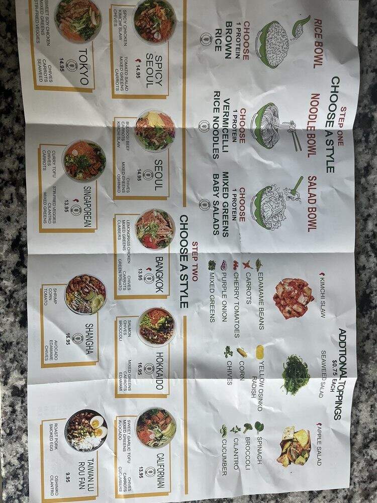AZN Sandwich Bar - Fayetteville, GA menu_pic