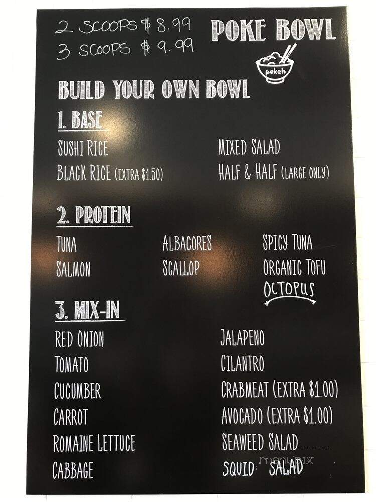 Poke'To - Los Angeles, CA menu_pic