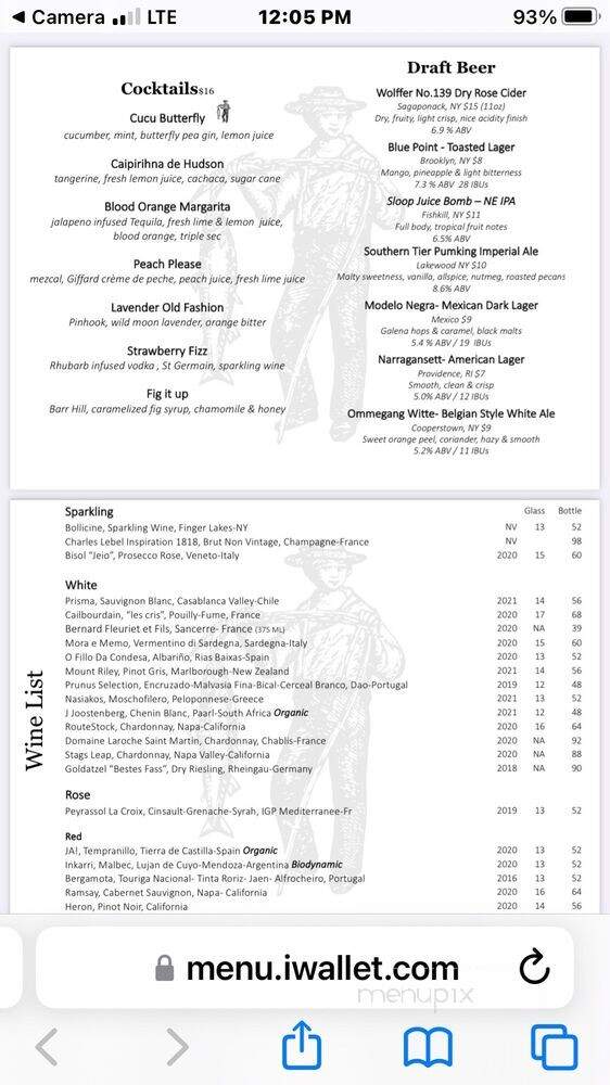 Hudson Farmer & The Fish - Sleepy Hollow, NY menu_pic