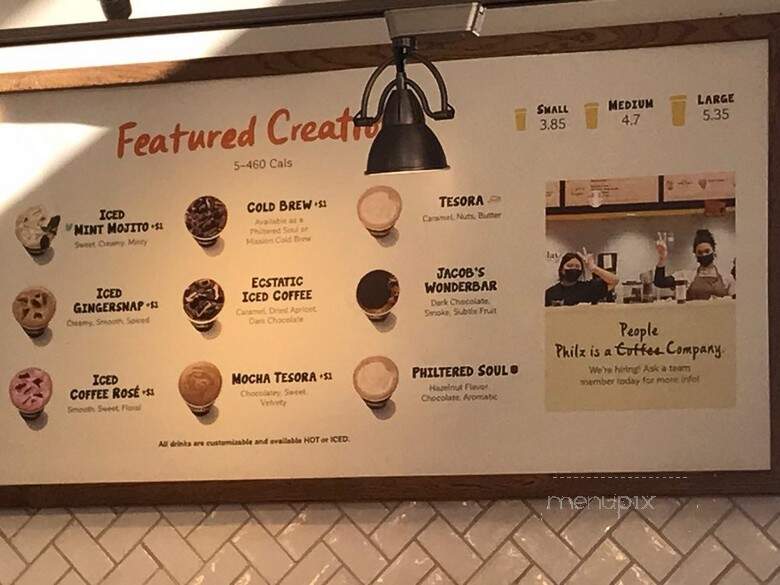 Philz Coffee - Sacramento, CA menu_pic