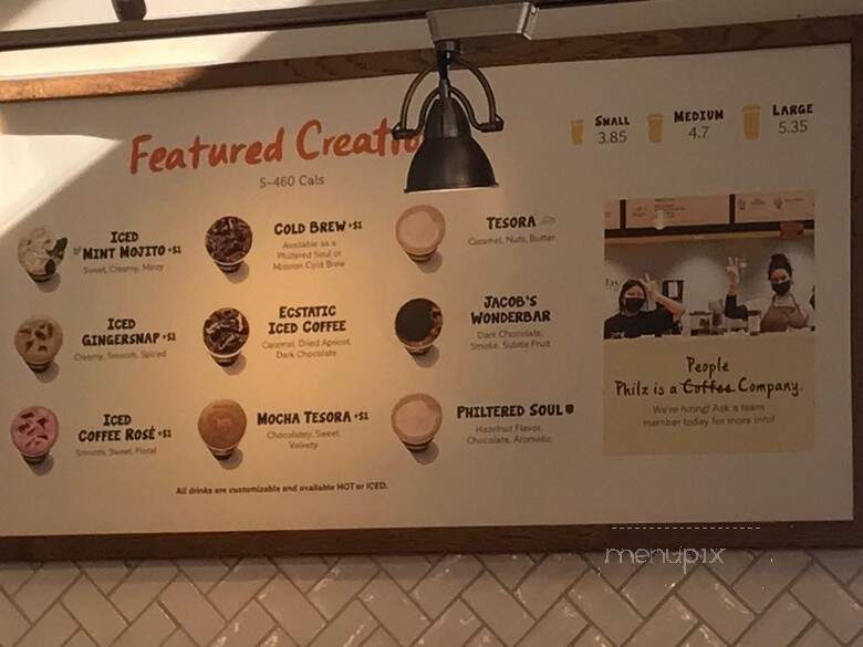 Philz Coffee - Sacramento, CA menu_pic