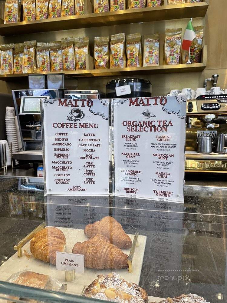 Espresso Matto - New York, NY menu_pic