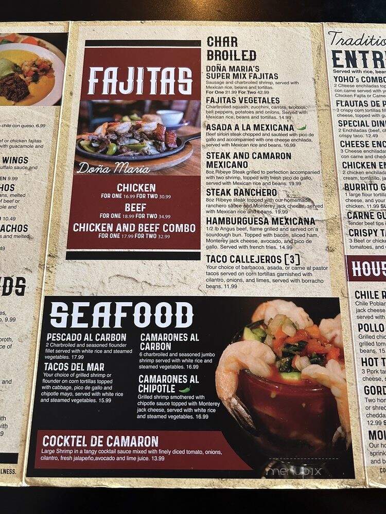 Sarita's Mexican Restaurant - San Antonio, TX menu_pic