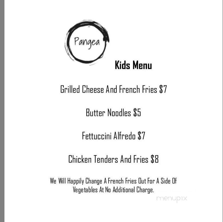 Pangea - Saint Charles, MO menu_pic