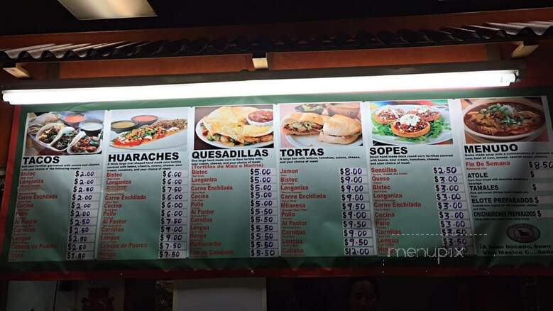 El Torito - Winchester, VA menu_pic