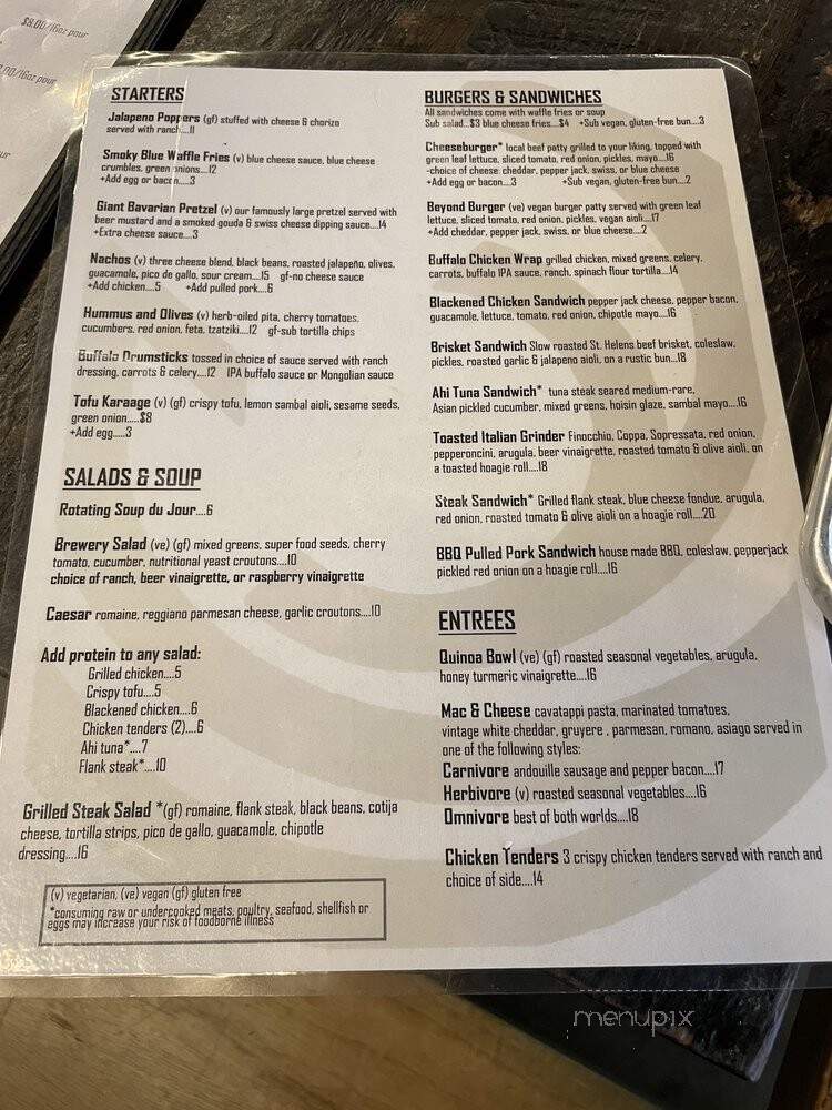 Breakside Brewery - Portland, OR menu_pic