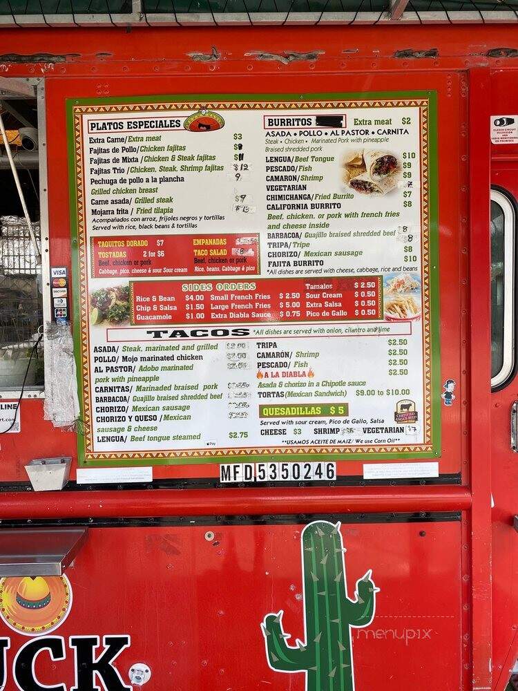 The Taco Truck - Stuart, FL menu_pic