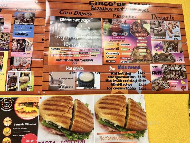 Cinco De Mayo Raspados Fruits and More - Olympia, WA menu_pic