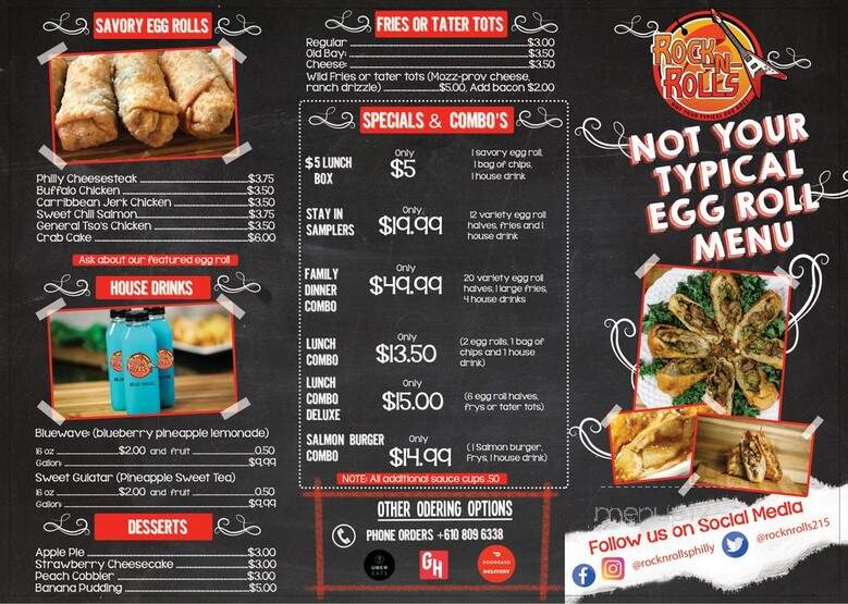 Chow Bella's Rock & Rolls - Philadelphia, PA menu_pic