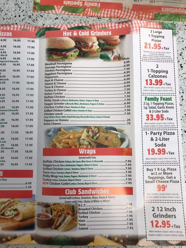 La Casa Pizzeria - Naugatuck, CT menu_pic