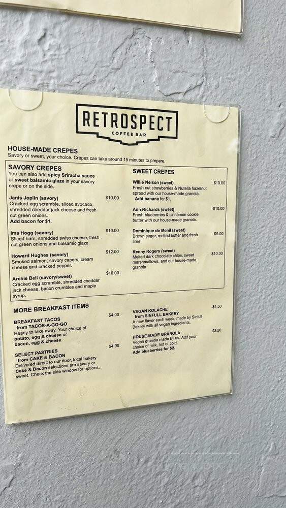 Retrospect Coffee Bar - Houston, TX