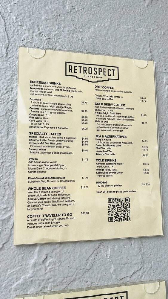 Retrospect Coffee Bar - Houston, TX