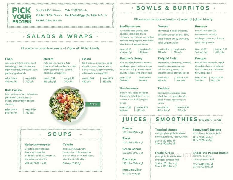 Freshii - Saint Paul, MN menu_pic