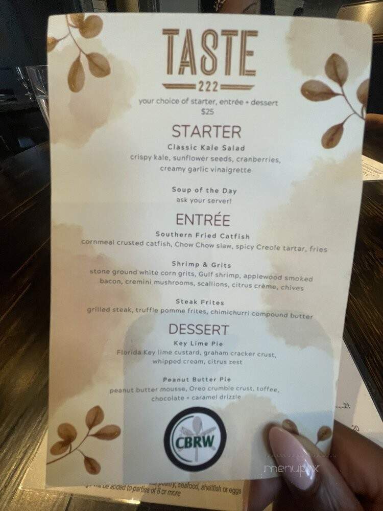 Taste222 - Chicago, IL menu_pic