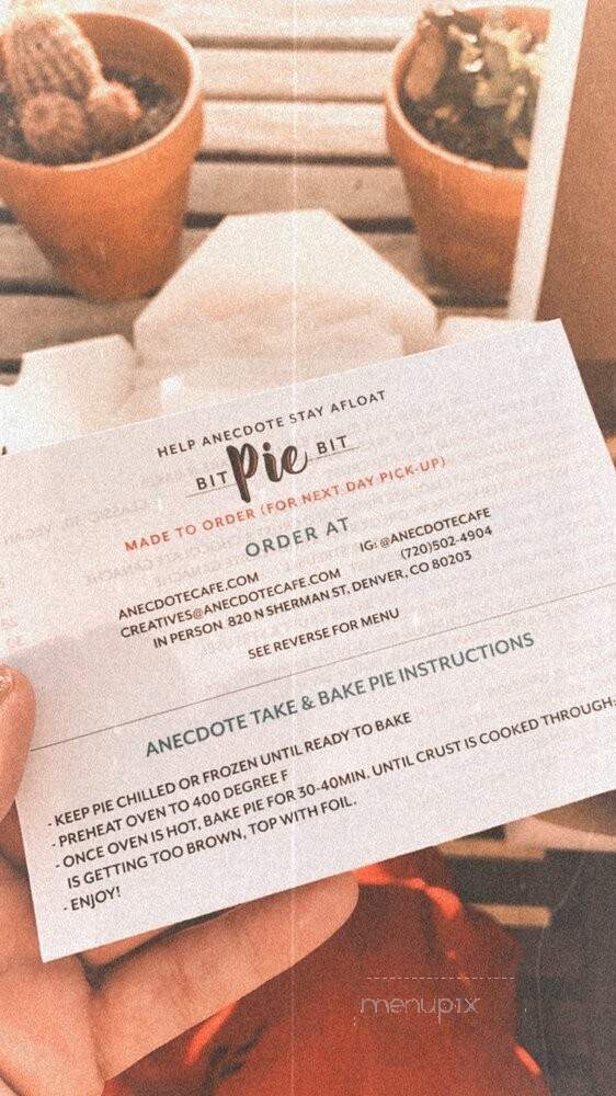 Anecdote - Denver, CO menu_pic