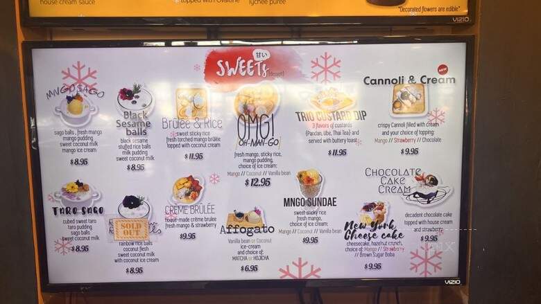 MNGO cafe - San Diego, CA menu_pic