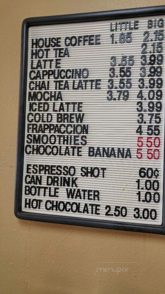 Coffee Around The Corner - Bullard, TX menu_pic