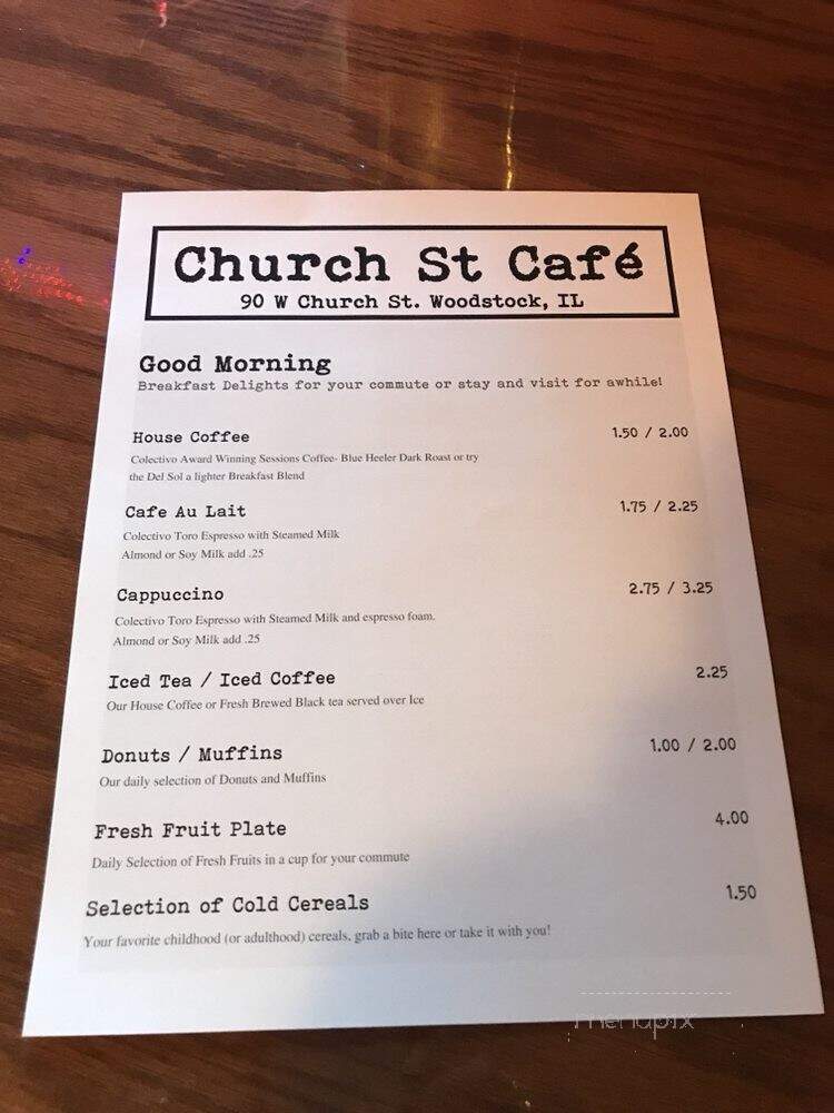 Church St. Cafe - Woodstock, IL