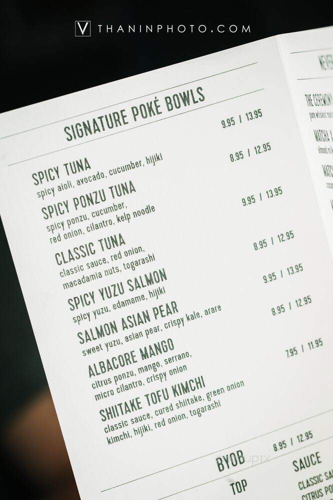 Pok The Raw Bar - Dallas, TX menu_pic