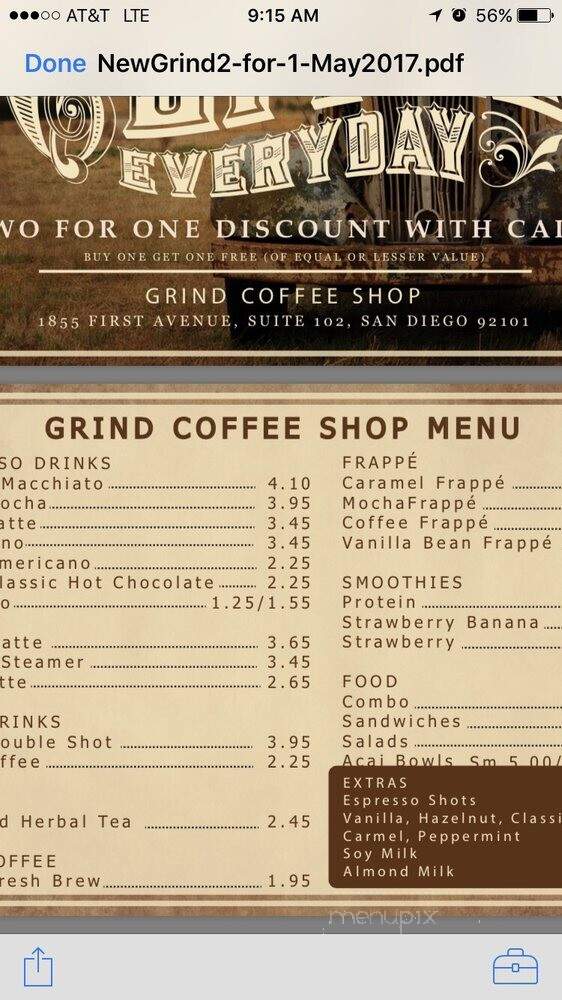 Grind Coffee Shop - San Diego, CA