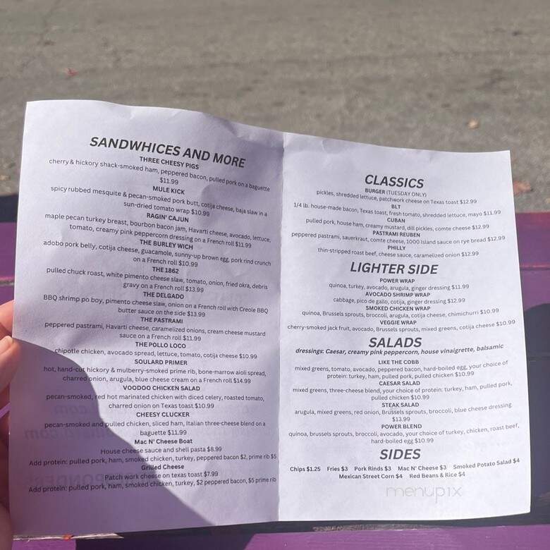 The Wood Shack Soulard - St. Louis, MO menu_pic