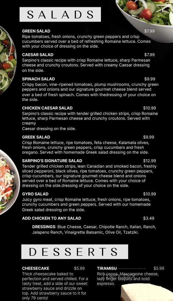 Sarpino's Coral Springs - Coral Springs, FL menu_pic