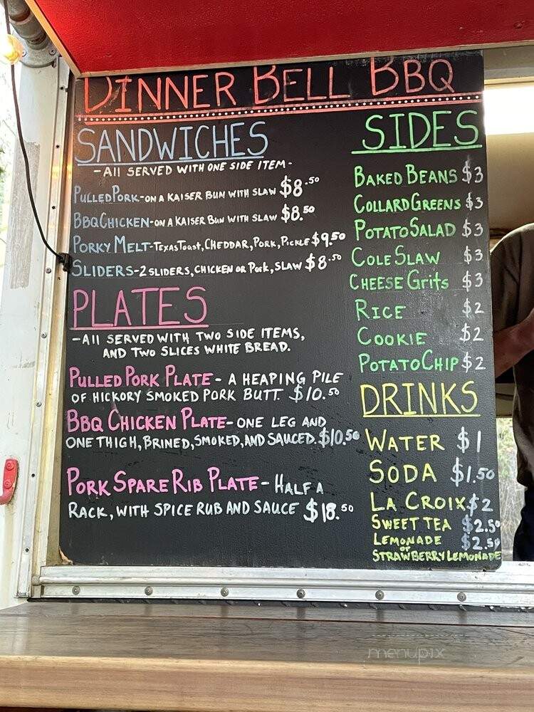 Dinner Bell BBQ - Portland, OR menu_pic