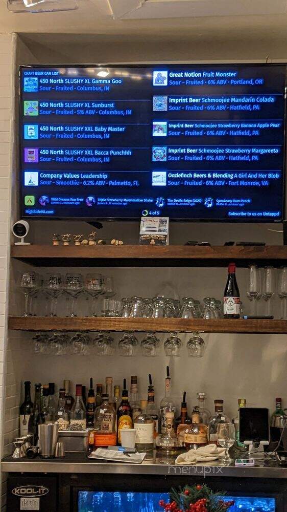 High Side - Fairfax, VA menu_pic