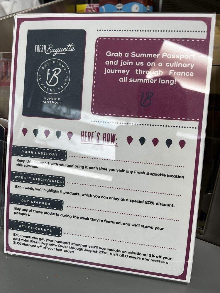 Fresh Baguette - Rockville, MD menu_pic
