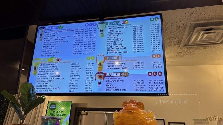 Kung Fu Tea - Salt Lake City, UT menu_pic