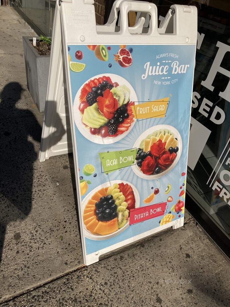 Juice Bar NYC - New York, NY menu_pic