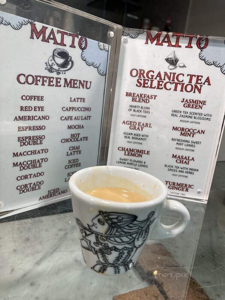 Espresso Matto - New York, NY menu_pic