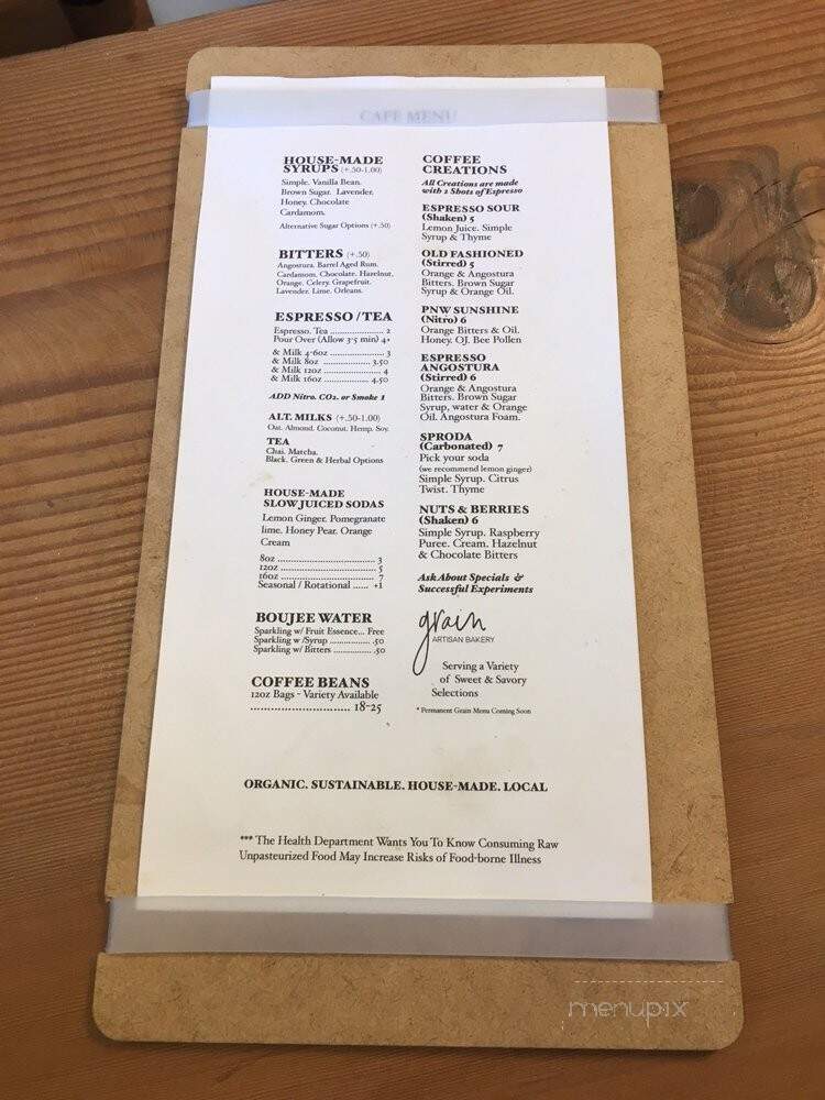 Bar Bravata - Mill Creek, WA menu_pic
