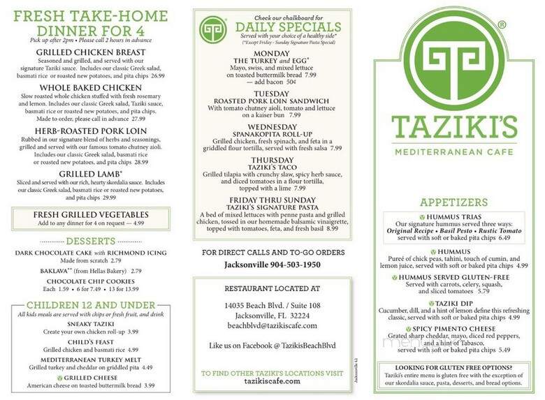 Taziki's Mediterranean Cafe - Jacksonville, FL