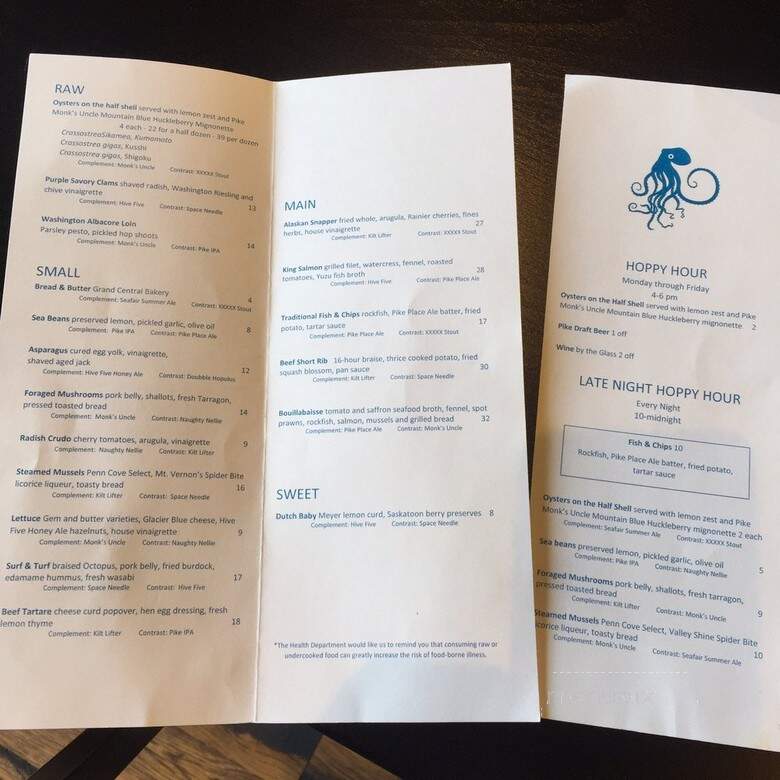 Tankard & Tun - Seattle, WA menu_pic