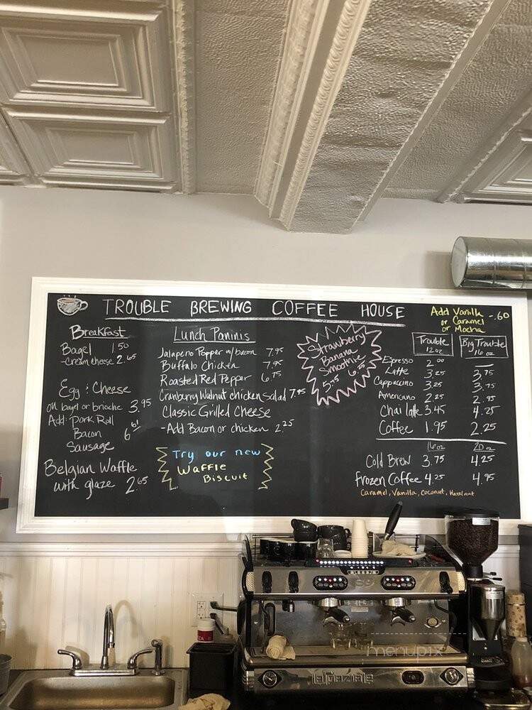 Trouble Brewing Coffee House - Haddon Heights, NJ menu_pic