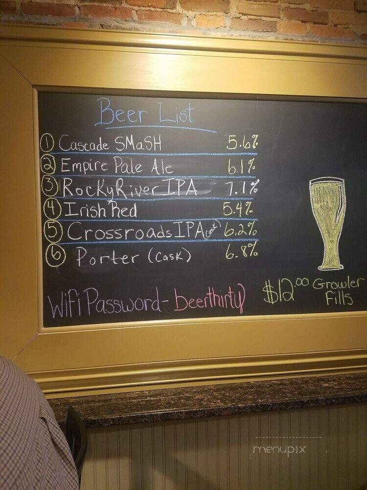 Kelsey Block Brewing - Three Rivers, MI menu_pic