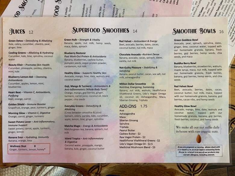 Beloved Cafe - San Francisco, CA menu_pic