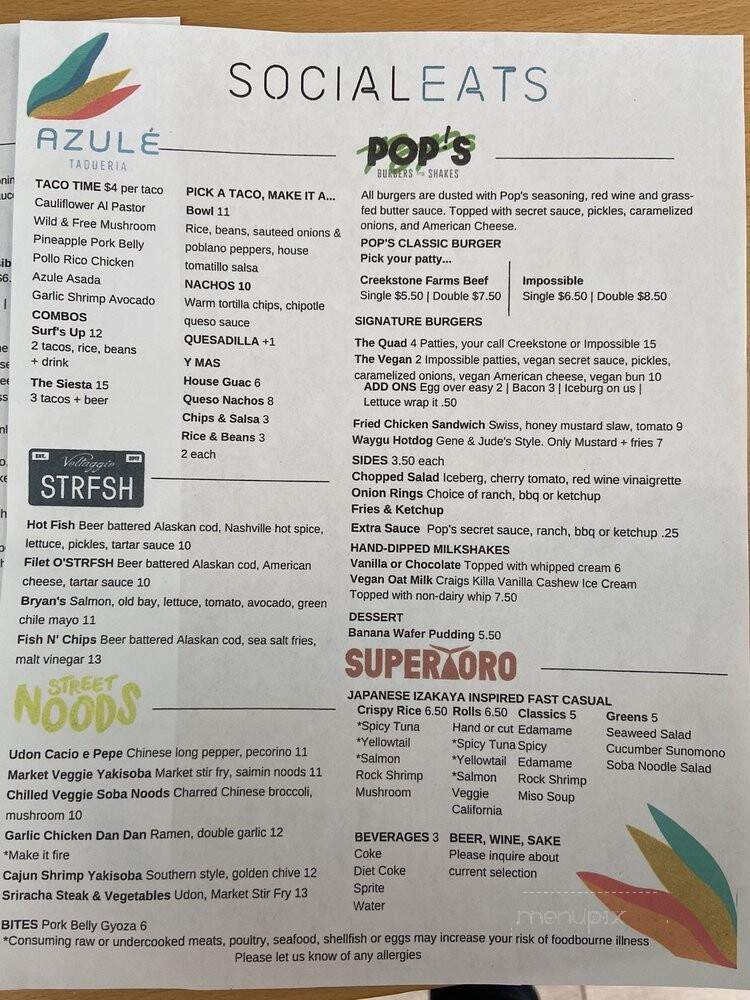 The Gallery Food Hall - Santa Monica, CA menu_pic