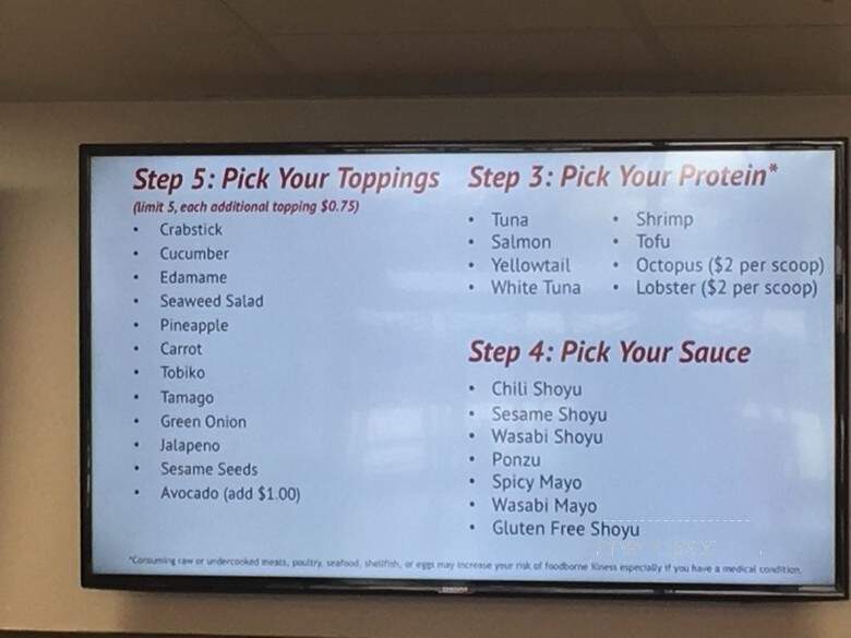Poke Bowl - Meridian, ID menu_pic