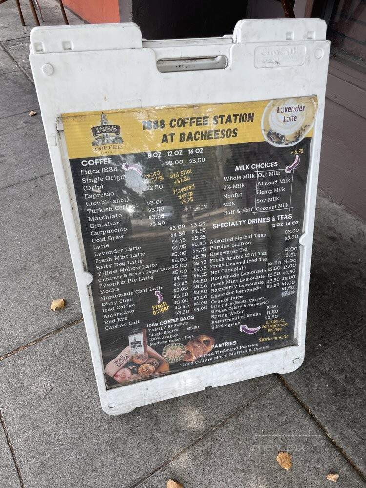 1888 Coffee Station - Oakland, CA menu_pic