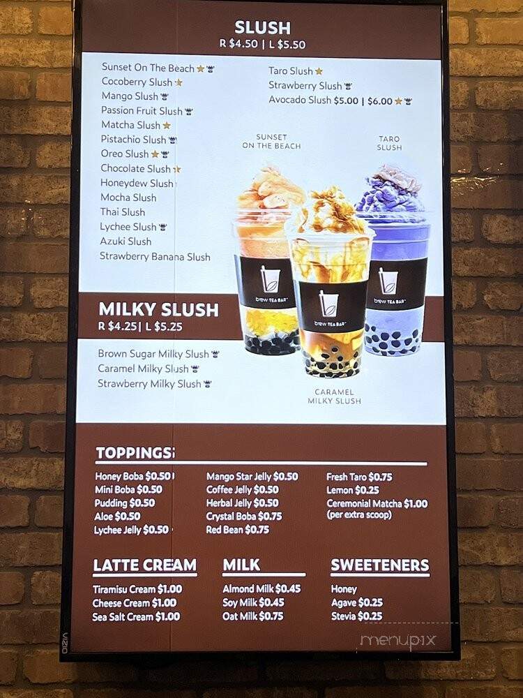 Brew Tea Bar - Las Vegas, NV menu_pic