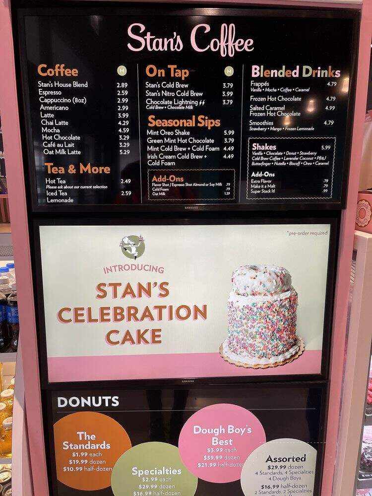 Stan's Donuts & Coffee - Oak Brook, IL menu_pic